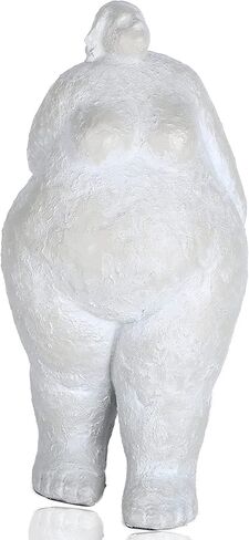 Fat Lady Figurines Yoga Decor,Woman Sculpture Yoga Figurine Creative Woman Ornament Vintage Home Decoration Room Table Craft Gifts (D) in Saudi Arabia
