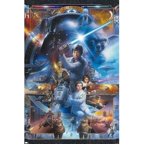 Trends International Star Wars: Original Trilogy - Collage Wall Poster, 22.37" x 34.00", Unframed Version