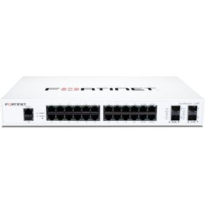 FORTINET FortiSwitch 124F - FS-124F, Managed, 24x GE Port + 4X SFP+ Port + 1x RJ45 Console. Fanless Design. Rack Mountable
