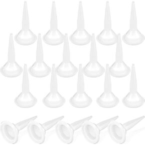 20 Pieces Caulking Nozzles Cones Nozzles Caulking Nozzle Tips Replacement for Sausage Caulking Caulk Applicator Tool