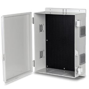 Outdoor Electrical Junction Box, ABS Water Resistant Enclosure with Internal Mounting Panel & Hinged Cover (13"H* 9.2"L* 5.6"W)