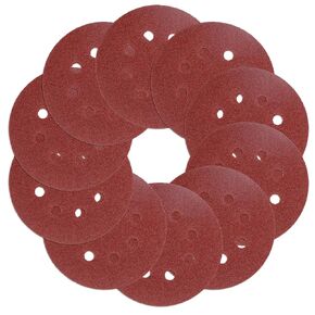320 Grit 5-Inch Sanding Discs, 8-Hole Orbital Sander Paper, Hook and Loop Sanding Discs for Drywall Sander, 30 Pack