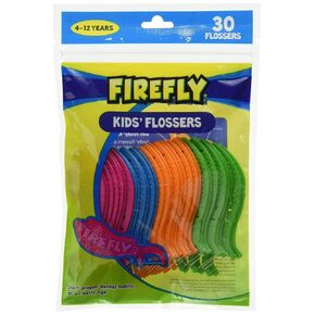Firefly Kids' Flossers, Ages 4-12, Pack of 30 (1 Resealable)