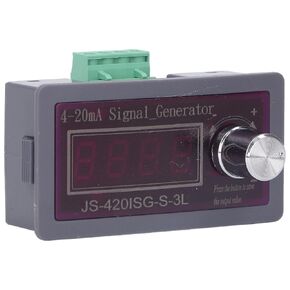 4 20mA Generator, High Accuracy 4 20mA 0 10V Current Voltage Generator with AMP and Volt Dual Current Voltage Analog Simulator for Value Adjusting PLC Panel LED Testing