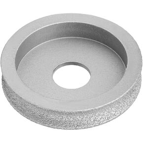 Diamond Grinding Cup Wheel, Wet Dry Diamond Cutting Grinding Disc, 7.3cm Brazed Diamond Concave Abrasive Wheel for Stone Ceramic Glass(1.0)