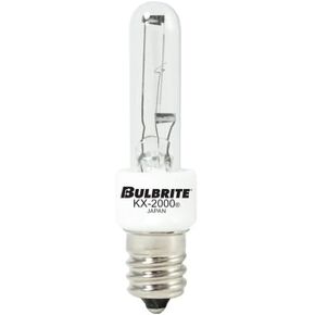 Bulbrite KX60CL/E12 60-Watt Dimmable KX-2000 Krypton/Xenon T3, Candelabra Base, Clear [6 Pack]