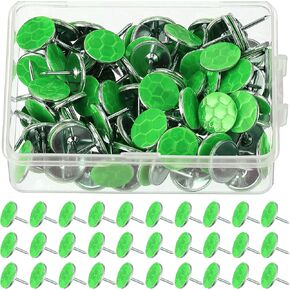 Reflective Tacks Trail Marking Tacks Reflective Trail Tacks Glow Tacks Reflective Trail Markers Mark Trail Reflective Thumb Tacks for Hunting Hiking Camping Tree Stand (Sliver,200)