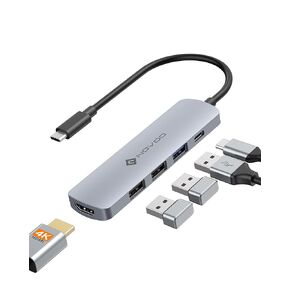 NOVOO USB C Hub 4K@60Hz HDMI Gigabit Ethernet 8-in-1 USB C Adapter Multiport with HDMI,PD 100W,2 USB-A, 1 USB-C Dataport,SD&TF Docking Station for iPhone 15,MacBook Air/Pro M2, Dell, XPS 15,HP, Lenovo