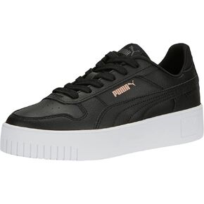 PUMA Women's CARINA STREET SUEDE Sneaker, Warm White-Frosted Ivory-Silver Sky, 8.5