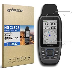 [3-PACK for Garmin GPSMAP 66i 66s 66st 66sr 67 67i Tempered Glass Screen Protector GPSmap Touchscreen (HD Clear)