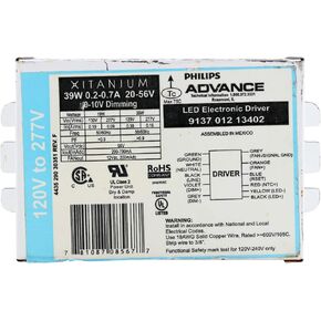 Advance 9137-012-13402 LED Electronic Ballast, 39W Dimmable LED Driver