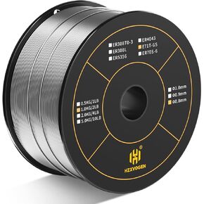 HZXVOGEN سلك لحام أساسي بدون غاز سلك MIG 0.3 بوصة سلك MIG بدون غاز E71T-GS