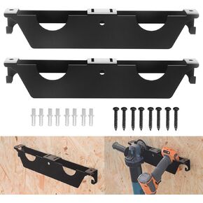 Angle Grinder Holder - 4 Bay Angle Grinder Rack/Stand Storage Wall Mount for Cutters Polishers - Install Garage and Workspace