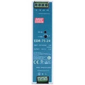Mean Well NDR-75 Series NDR-75-12 12V 75W Single Output Industrial DIN Rail (NDR-75-12)