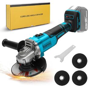Angle Grinder Cordless for Dewalt 20V Max Battery, 11000RPM Brushless Grinder Tool,3 PCS 4-1/2" Blades for Cutting, Griding, Polishing, etc. (Battery NOT Included)