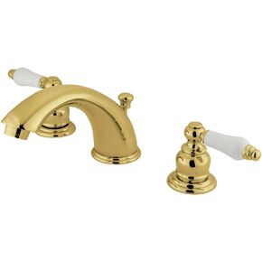 Kingston Brass KB972PL Victorian Widespread Bathroom Faucet, Polished Brass 5.75 x 4 x 2.31