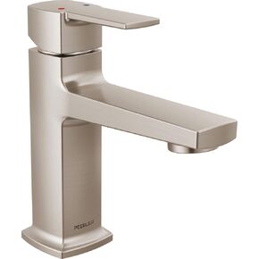 Peerless Ezra Single Hole Bathroom Faucet, Brushed Nickel Bathroom Sink Faucet, Single Handle Bathroom Faucet, Bath Faucet, Push Pop-Up Drain Assembly, Brushed Nickel P1571LF-BN