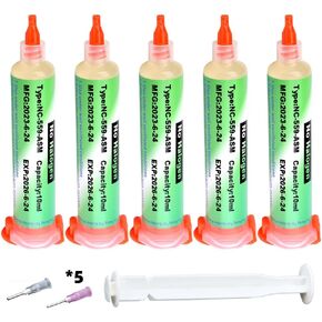 Solder Flux,NC-559-ASM No Clean Soldering Flux Paste,Lead Free Rosin Flux,10cc Tacky Soldering Flux,Soldering Liquid Flux for Electronics,For BGA,SMD,USB Socket Repairing
