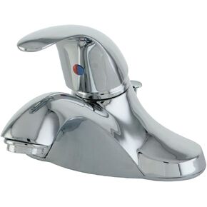 Kingston Brass FB6541 5-1/8-Inch in Spout Reach Legacy 4-Inch Centerset Lavatory Faucet with ABS Pop-Up, Polished Chrome