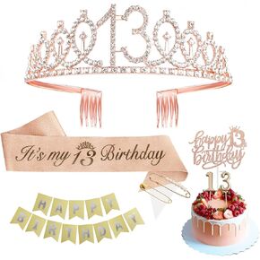 Gold 21st Birthday Decorations For Her Including 21st Birthday Cake Topper And Birthday Candle For her Finally 21 Birthday Sash With Pearl Pin 21st Birthday Tiara Crown And 21st Birthday Balloon