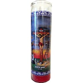 Just Judge (Justo Juez) Devotional Red Candle