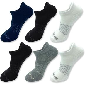 Foot massage Casual Ankle Socks Low Cut Athletic Socks 6 Pairs Breathable Anti-Blister Cushioned Running Socks