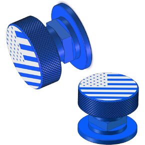 Welding Hood Pipeliner Helmet Fasteners, Purple American USA Flag Pattern Aluminum Helmet Pipeliner Headgear Replacement Parts Accessories Screws Flip Hood, Anti-Rust and Durable