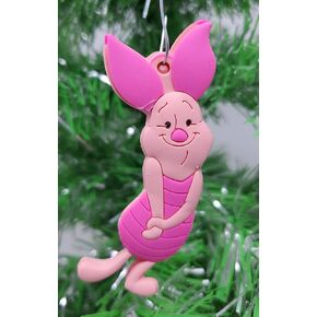 100 Acre Woods Pooh Bear and Friends Piglet Christmas Ornament (Unique Shatterproof Plastic Design)