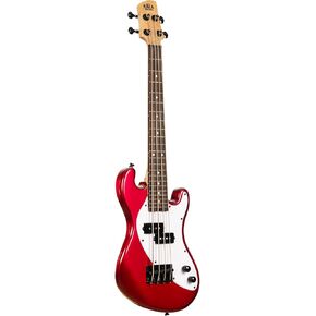 Kala Brand Music Co., 4-String Ukulele, Right, Red, Ubass SB-RD-FS