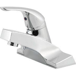 Pfister LG1425000 Pfirst Series Single Control 4" Centerset Bathroom Faucet in Polished Chrome