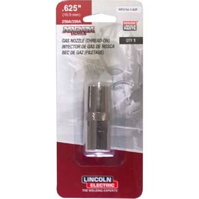 Lincoln Electric Magnum PRO Flush Gas Nozzle | 5/8" ID with 350 Amp Rating | Compatible with Magnum PRO Welding Guns | KP2742-1-62F