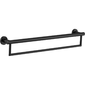 Delta Faucet 41519-BL Decor Contemporary Towel Assist Bar, 24 in, Matte Black
