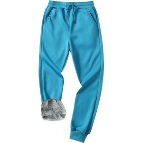 GXAMOY Men's Winter Fleece Pants Sherpa Lined Sweatpants Active Warm Thick Jogger Pants