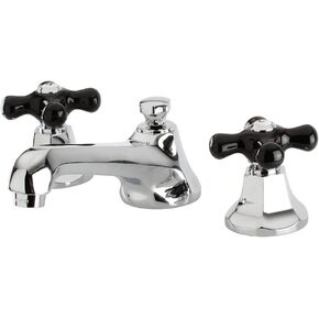 Kingston Brass KS4468PKX Metropolitan Widespread Lavatory Faucet with Pop-Up Drain, Brushed Nickel