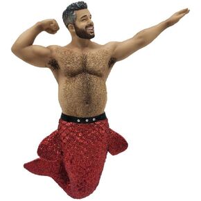 December Diamonds Muscle Beach II Merman Christmas Ornament 5555175