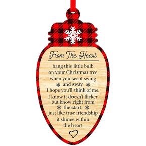 SICOHOME 2024 Friend Christmas Ornaments - Friendship Gift Keepsake Best Friend Christmas Ornaments Best Friends Ornament for Christmas Tree Decorations Christmas Keepsake Gifts for Friends Women