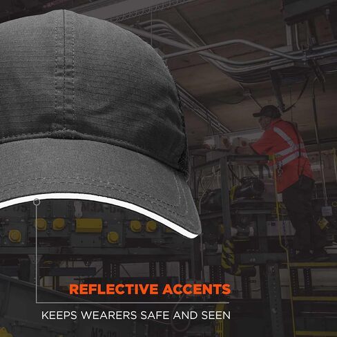 Ergodyne Skullerz 8946 Standard Baseball Cap with Bump Cap Insert, Black in Kuwait