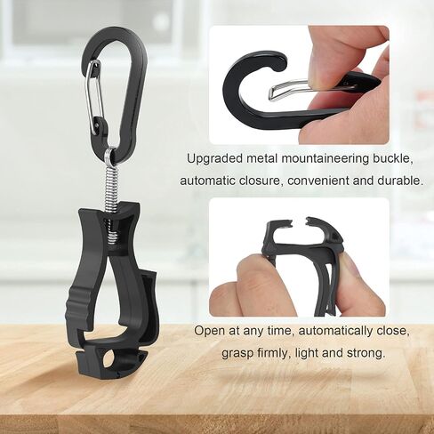 6 Pieces glove clips for work Glove Holder Clip，Construction Worker for Glasses Helmets Glove Grabber Clip in Saudi Arabia