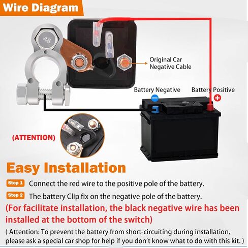 3rd Generation 250A Intelligent Kill Switch, Remote Battery Disconnect Switch DC 12V 24V, Heavy Duty Automatic Cut/Shut Off Switch for Car RV Truck Prevent Battery Drain(1000A Starting Current) in Saudi Arabia