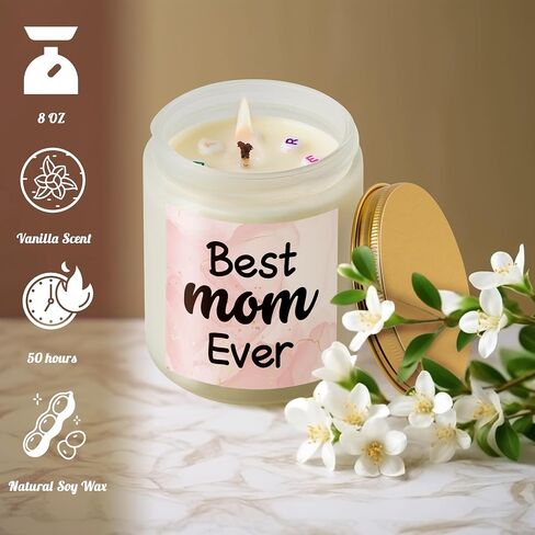 WATINC جرة شمعة هدايا للسيدة رئيسة، شمعة معطرة الفانيليا لرئيسة العمل الجديدة، 50H حرق 8oz شمع الصويا الطبيعي تخفيف التوتر عيد الميلاد رئيسه يوم تعزيز هدية تقدير لزعيم المرأة in Saudi Arabia