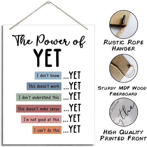 Stay Positive Sign, Decorative Hanging Wood Plaque for Wall, Mental Health Decor, Positive Home Decor, Inspirational Wood Sign, Positive Thinking Decoration for Home Office, Encouragement Gift in Saudi Arabia