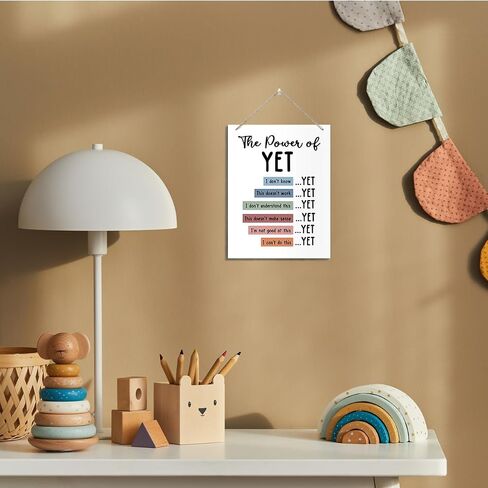 Stay Positive Sign, Decorative Hanging Wood Plaque for Wall, Mental Health Decor, Positive Home Decor, Inspirational Wood Sign, Positive Thinking Decoration for Home Office, Encouragement Gift in Saudi Arabia
