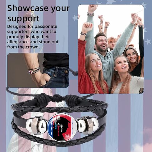 Trump 2024 Bracelet Donald Trump Memorabilia Wristband Save America in Saudi Arabia