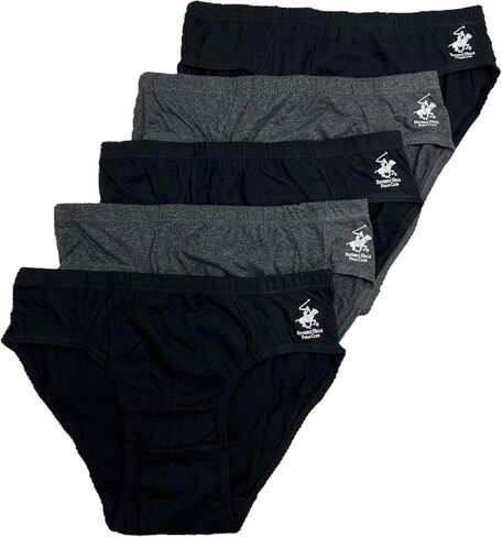 Beverly Hills Polo Club New Men's 5 Pack Low Rise Brief in Saudi Arabia