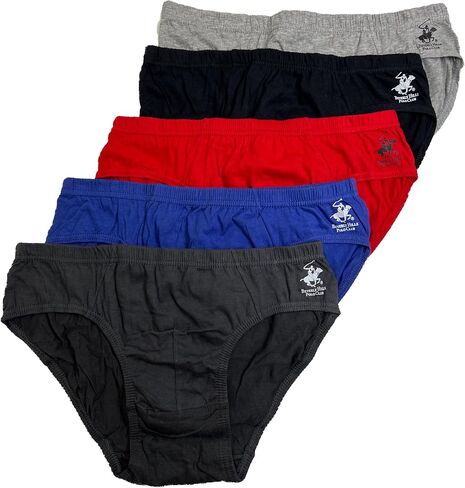 Beverly Hills Polo Club New Men's 5 Pack Low Rise Brief in Saudi Arabia