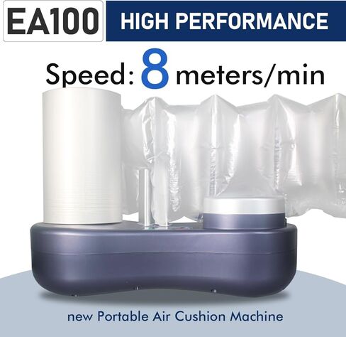 آلة وسادة الهواء، آلة تعبئة وتغليف وسادة الهواء، سرعة 13 قدم / دقيقة بدون عمل تسخين مسبق، ختم جميع أنواع الأفلام، 1 فيلم اختبار مجاني in Kuwait