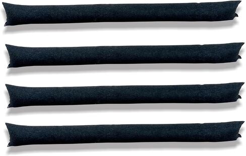 2Pcs 5FT Water Activated Flood Barriers, Sandless Sandbag for Rain Water Control, Resuable Flood Water Barrier for Garage and Home Doors, Easy to Use (5ft, 2Pack) in Saudi Arabia