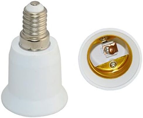 E14 to E27 Base LED CFL Light Bulb Lamp Adapter Converter Screw Cap Socket New in Saudi Arabia