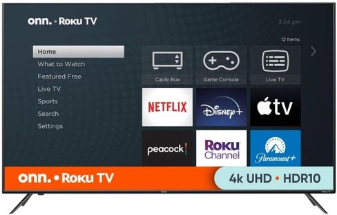 تلفزيون ONN الذكي مقاس 43 بوصة بدقة 4K LED + حامل حائط مجاني مع اتصال Wi-Fi وتطبيق الهاتف المحمول | تلفزيون بشاشة مسطحة | متوافق مع مجموعة أبل هوم كيت | اليكسا (تجديد) in Saudi Arabia
