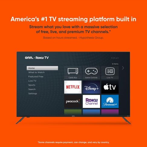 تلفزيون ONN الذكي مقاس 43 بوصة بدقة 4K LED + حامل حائط مجاني مع اتصال Wi-Fi وتطبيق الهاتف المحمول | تلفزيون بشاشة مسطحة | متوافق مع مجموعة أبل هوم كيت | اليكسا (تجديد) in Saudi Arabia